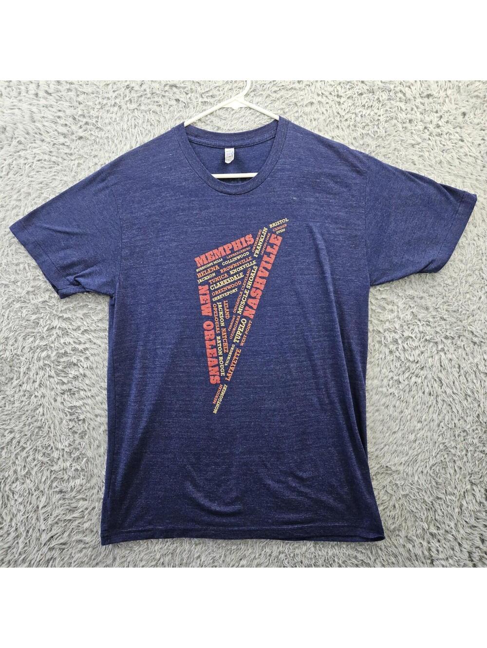 Americana Music Triangle Vintage T Shirt Large Alternative Indie Country USA